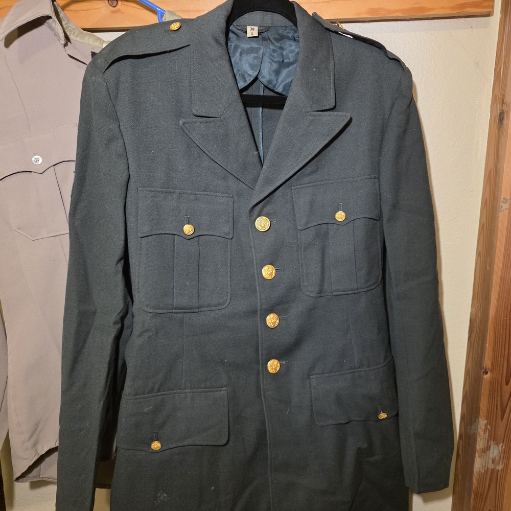 Men's Dark Green Military Style Jacket